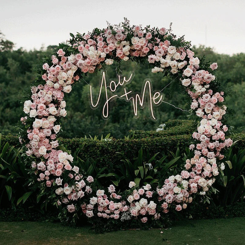 You+Me Neon Wedding Sign image 1