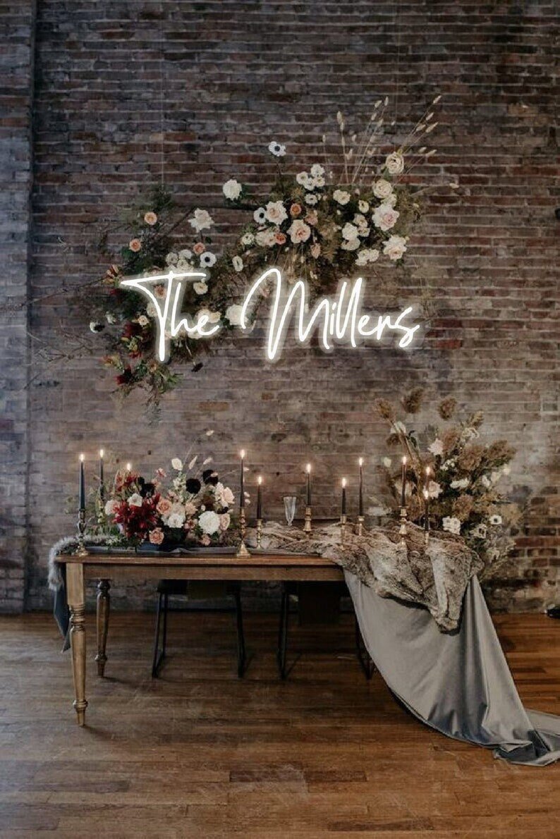 Custom Neon Sign Wedding Venue image 0