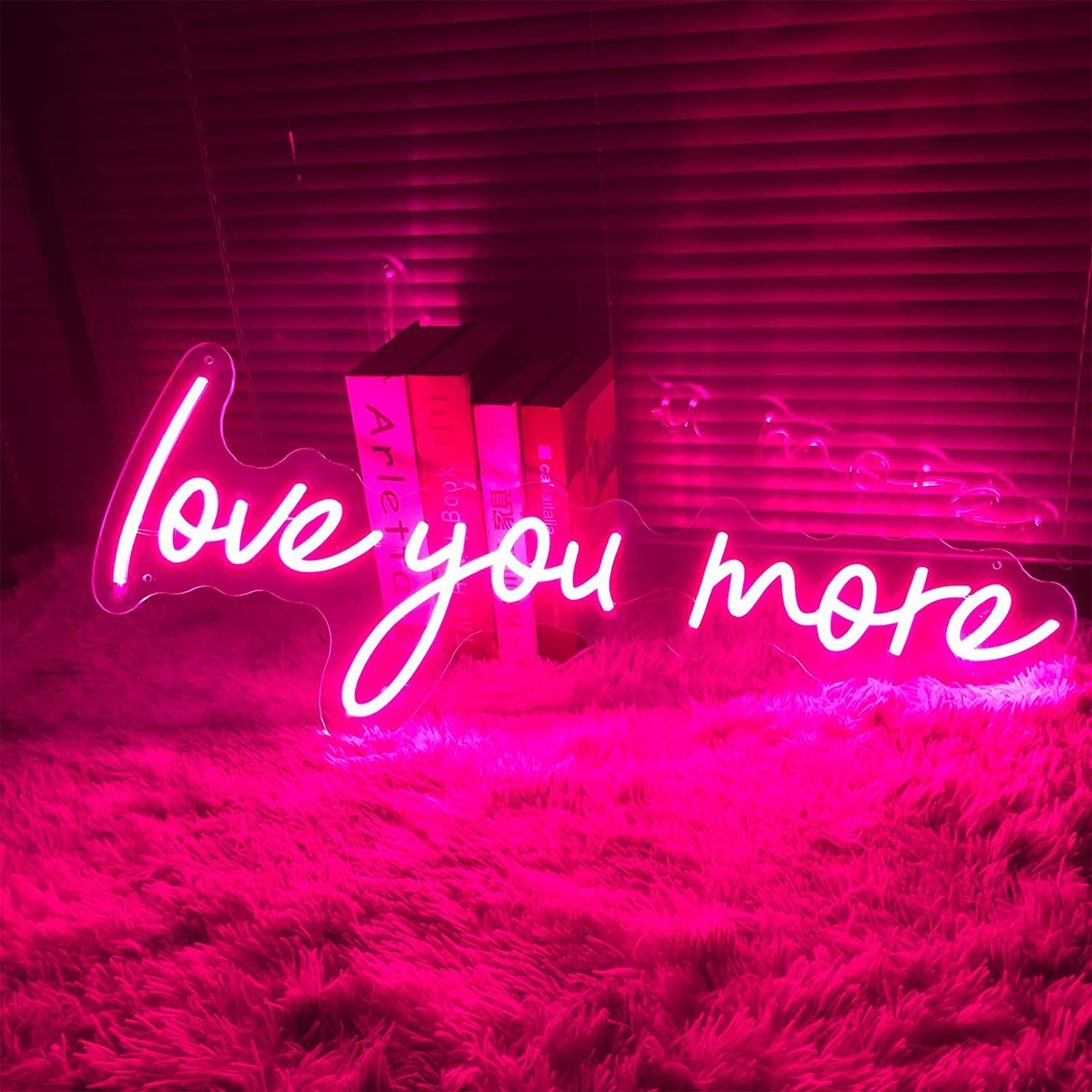 Love You More Neon Sign image 1