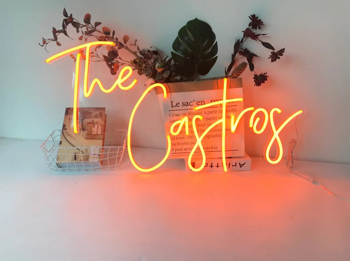 Last Name Neon Sign for Wedding image 0