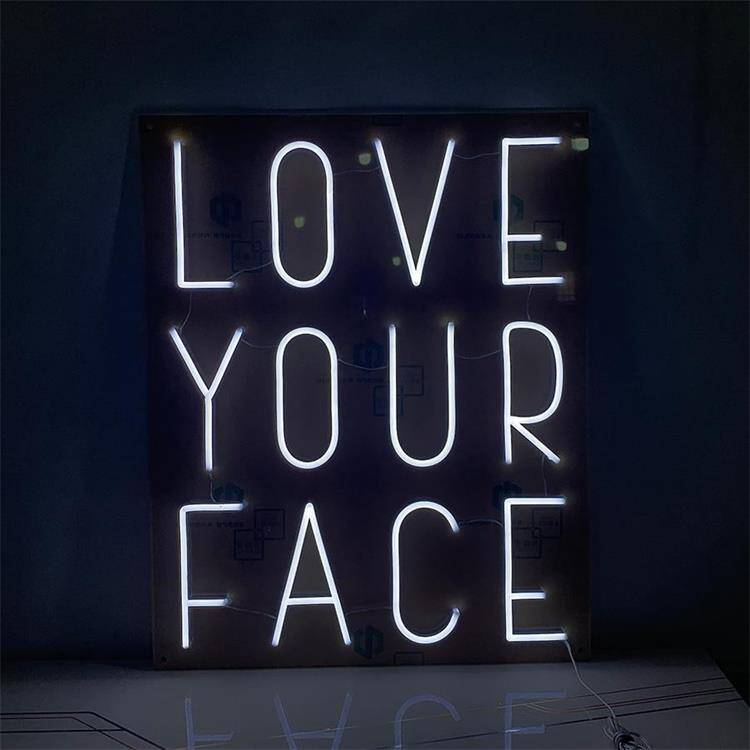 Love Your Face Wedding Neon Sign image 1