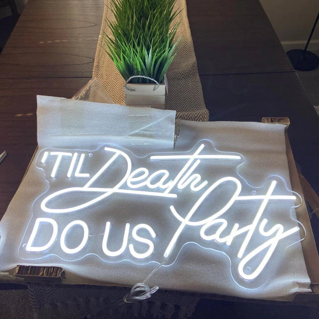 'Til Death Do Us Party Neon Sign image 2