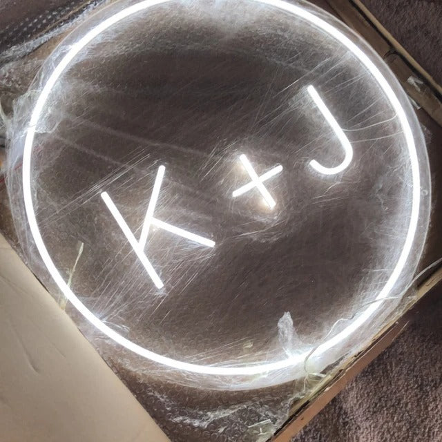 Initials Neon Sign