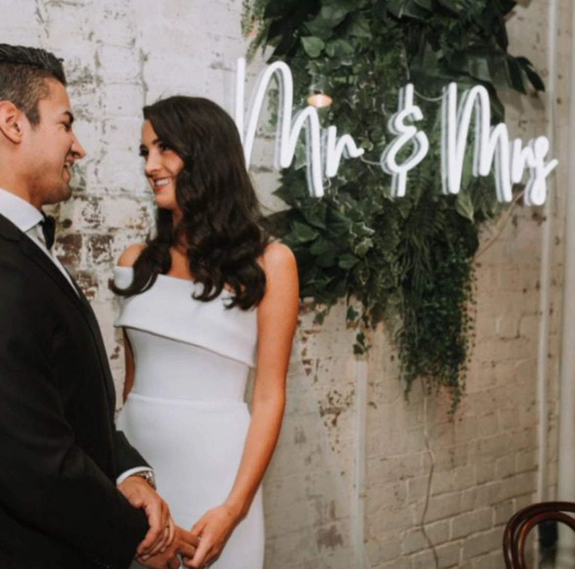 Mr and Mrs Wedding Neon Sign image 0