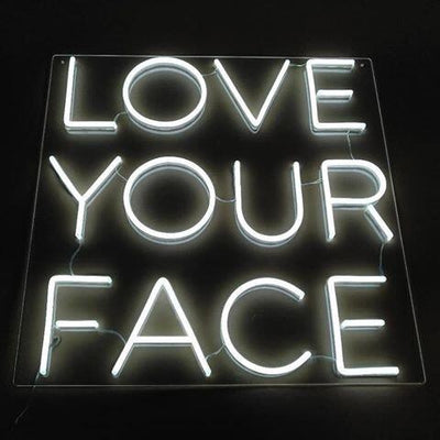 Love Your Face Wedding Neon Sign image 2
