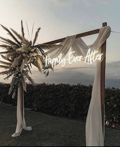 Happily Ever After Neon Sign Wedding Reception image 0