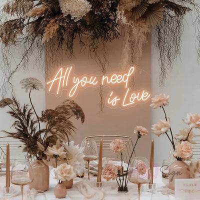 All you need is Love Neon Wedding Sign image 0