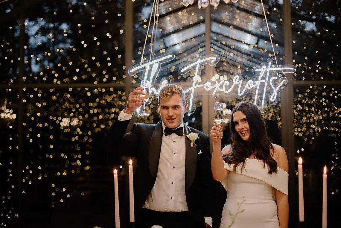 Custom Neon Sign for Wedding Reception image 1