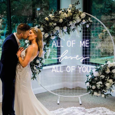 All of Me Loves All of You Neon Sign image 0