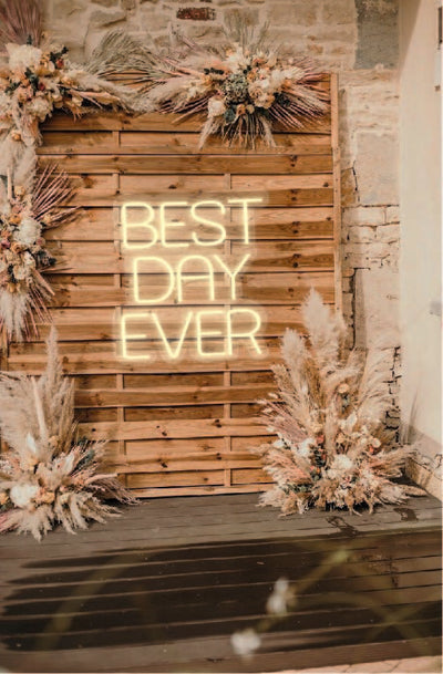 Best Day Ever Wedding Sign image 2