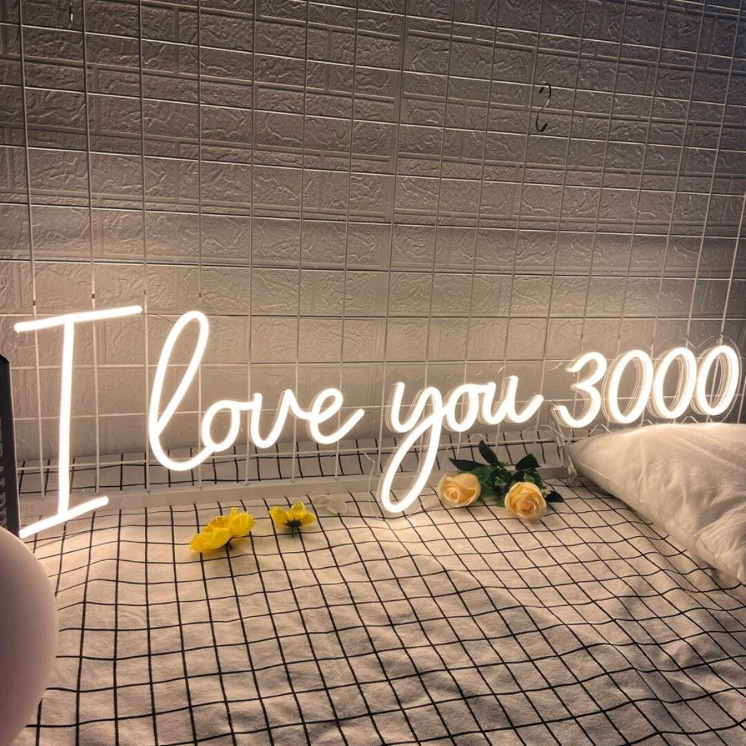 I Love You 3000 Neon Sign image 0