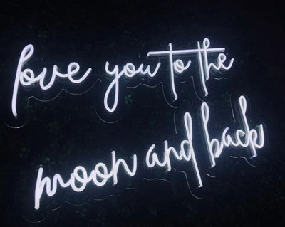 Love You to the Moon and Back Neon Sign image 2