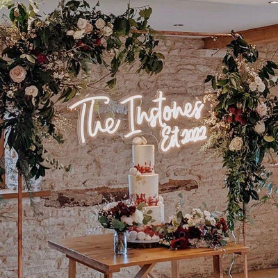 Wedding Neon Sign + EST Date image 2