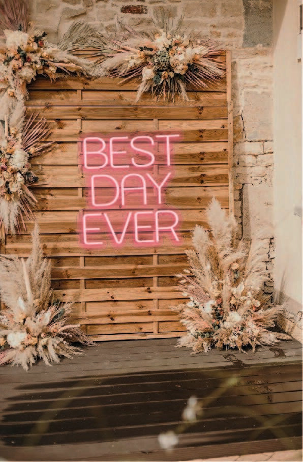 Best Day Ever Wedding Sign image 3