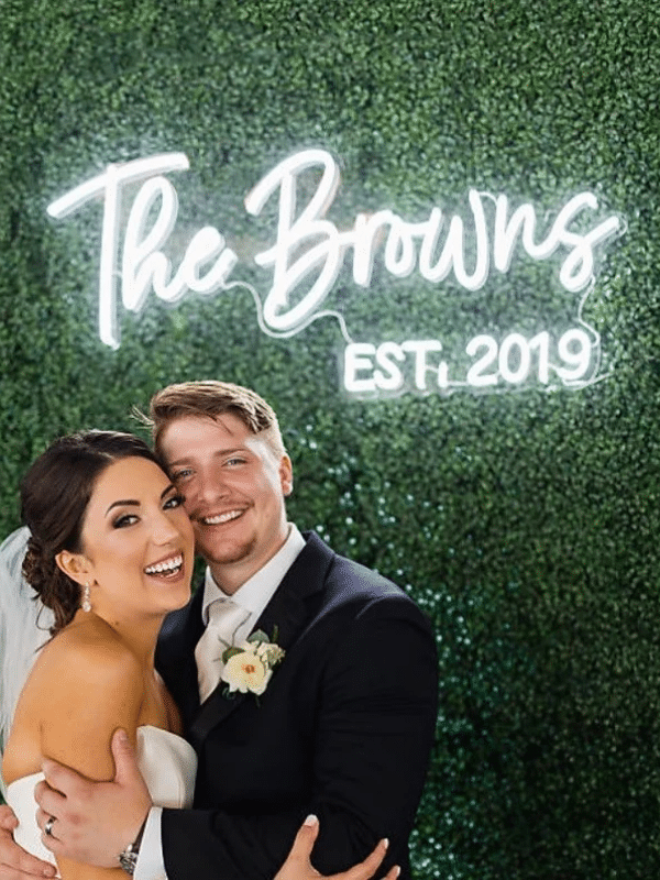 Wedding Neon Sign + EST Date image 3