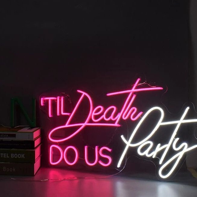 'Til Death Do Us Party Neon Sign image 1