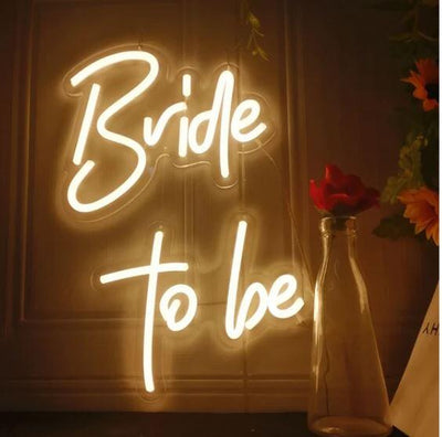Wedding Neon Sign Bride to be image 2