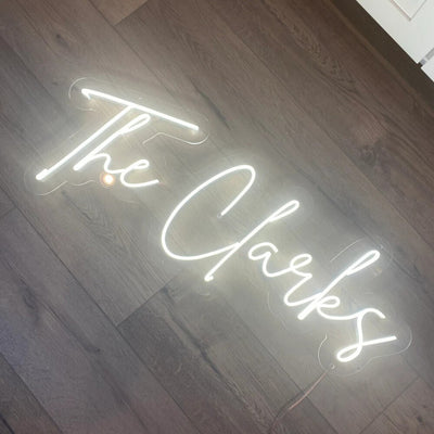 Last Name Neon Sign for Wedding image 3
