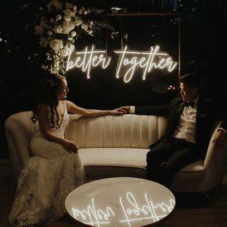 Better Together Wedding Neon Sign image 2