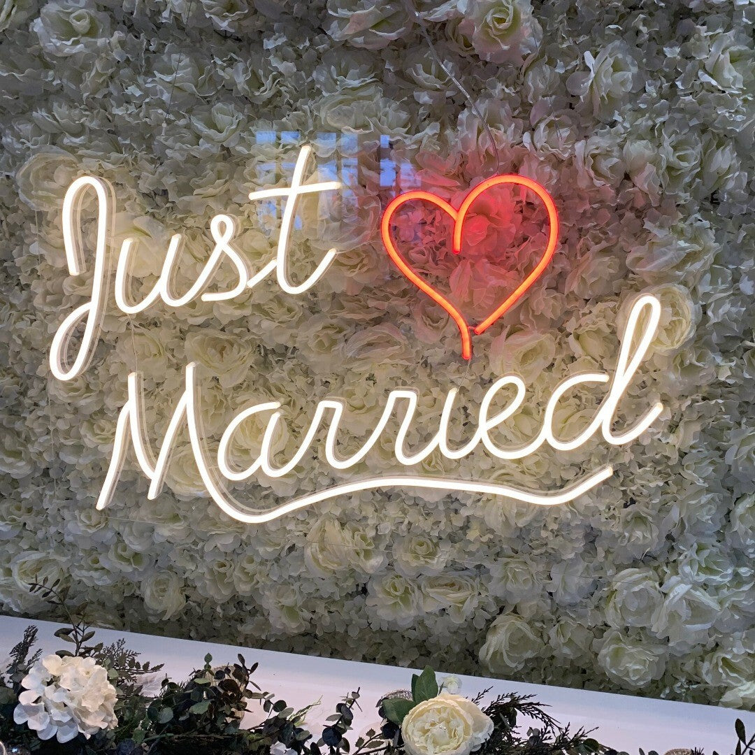 Just Married Wedding Neon Sign image 3