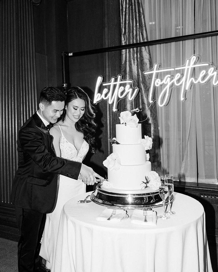 Better Together Wedding Neon Sign image 0