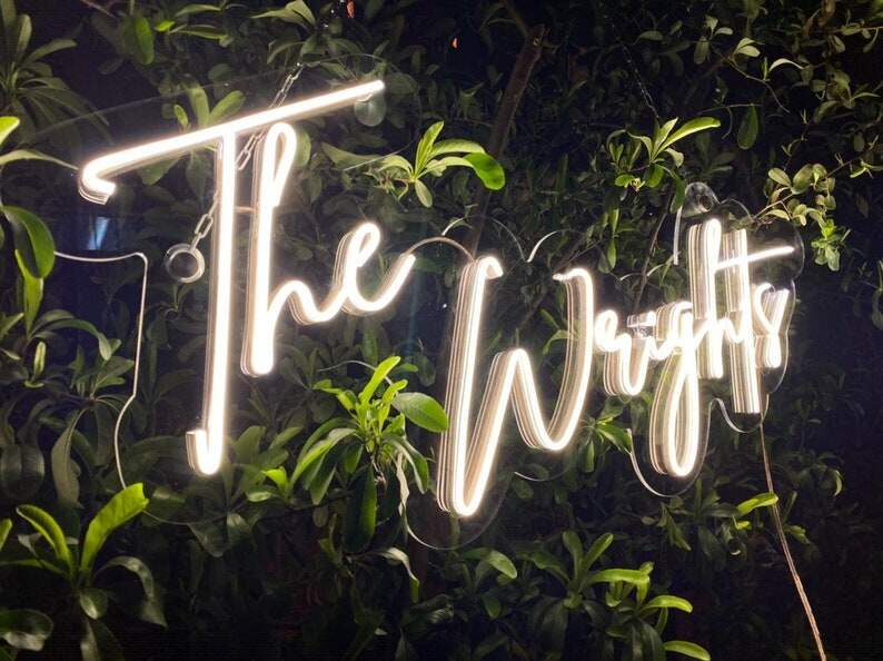 Custom Neon Sign Wedding Venue image 1